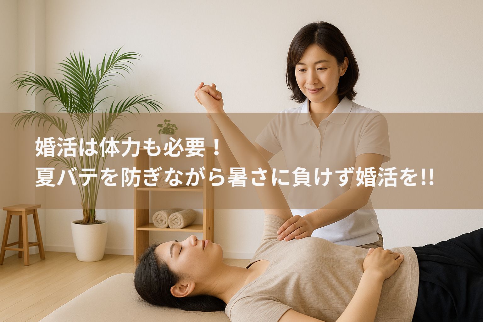 婚活は体力も必要、夏バテを防ぎながら暑さに負けず婚活を!!