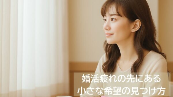 婚活疲れの先にある、小さな希望の見つけ方