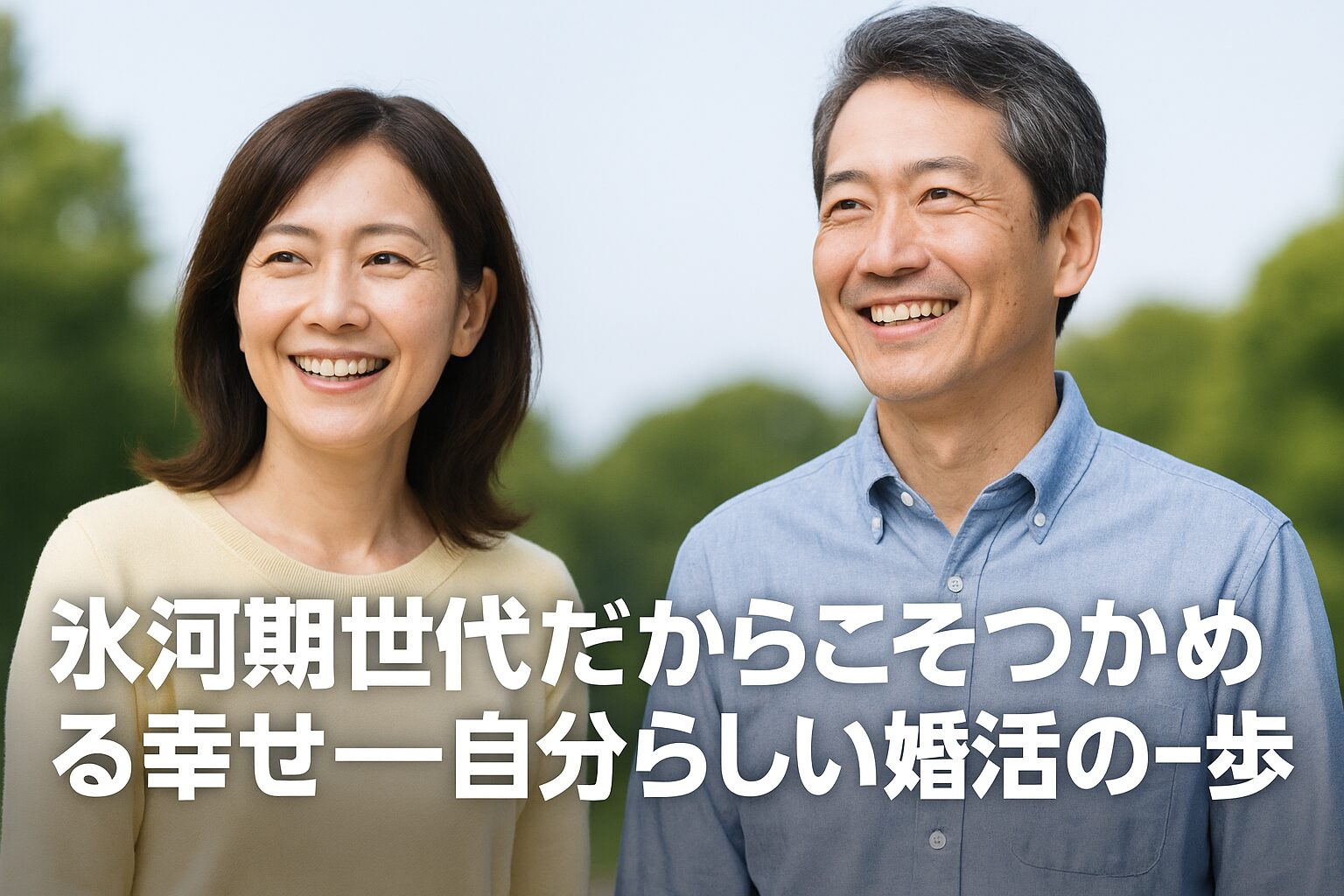 氷河期世代だからこそつかめる幸せ――自分らしい婚活の一歩