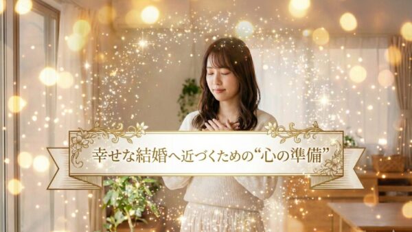 幸せな結婚へ近づくための“心の準備”