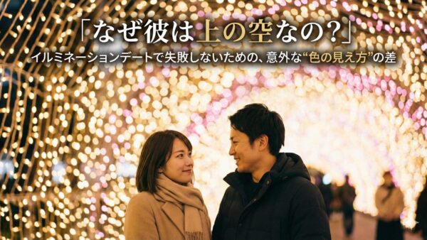 「なぜ彼は上の空なの？」イルミネーションデートで失敗しないための、意外な“色の見え方”の差