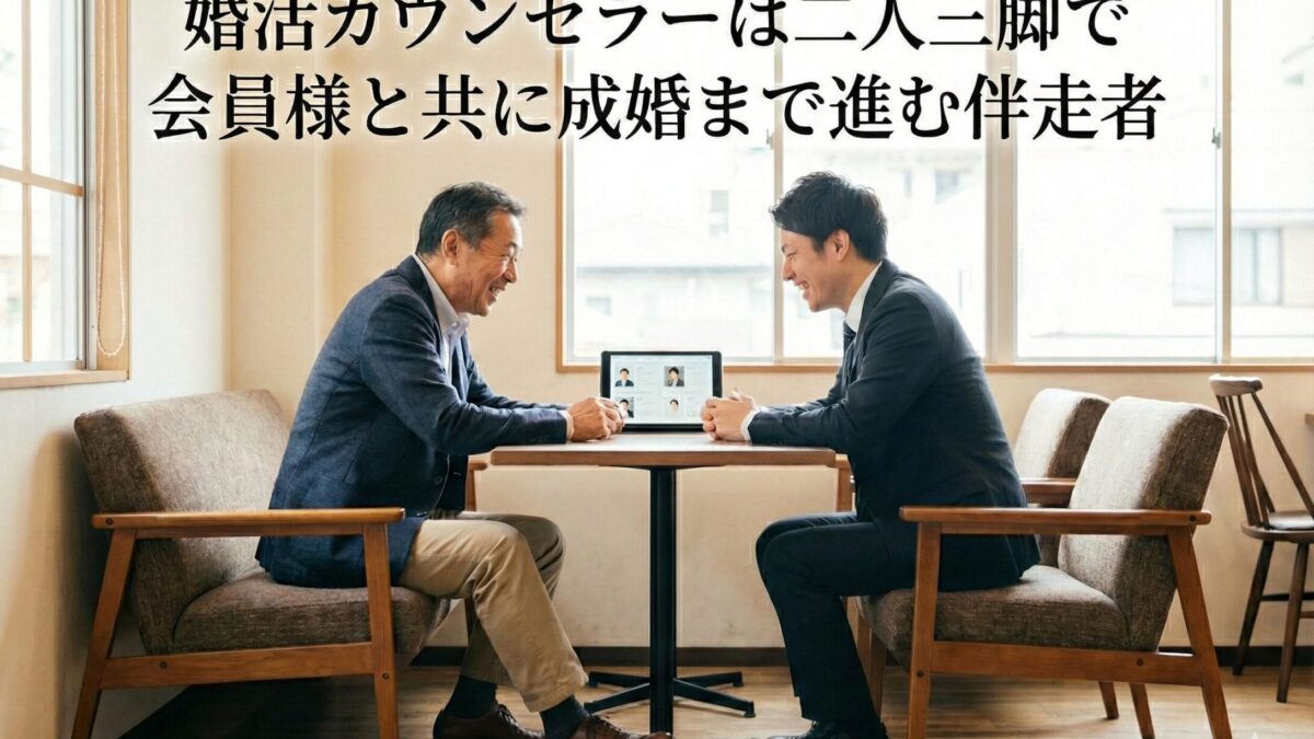婚活カウンセラーと結婚相談所の会員様との関係は?