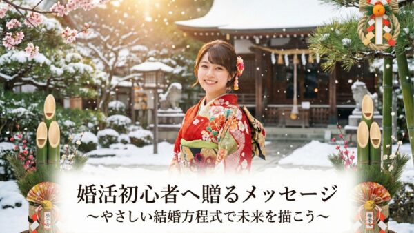 婚活初心者へ贈るメッセージ〜やさしい結婚方程式で未来を描こう〜
