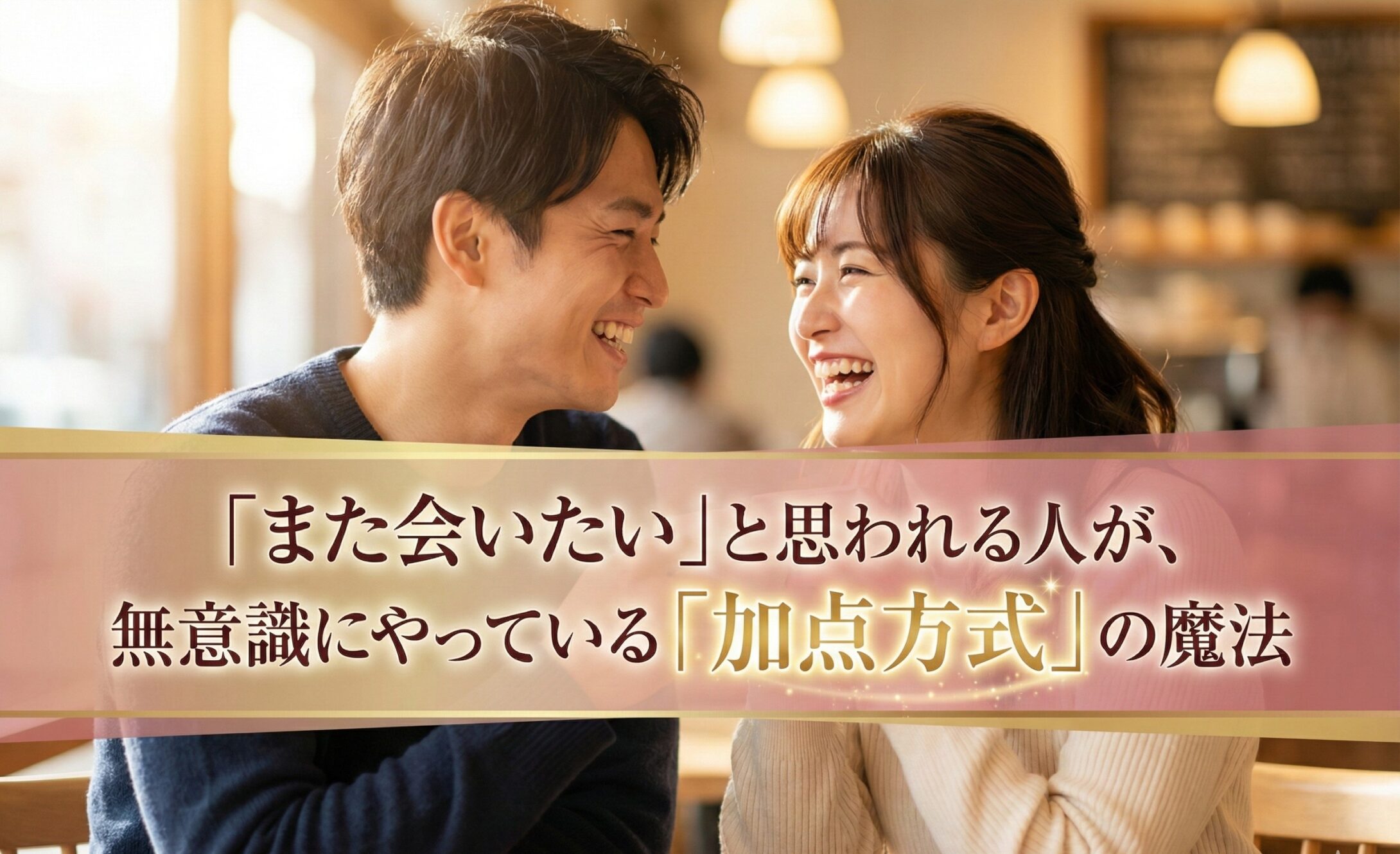 「また会いたい」と思われる人が、無意識にやっている「加点方式」の魔法