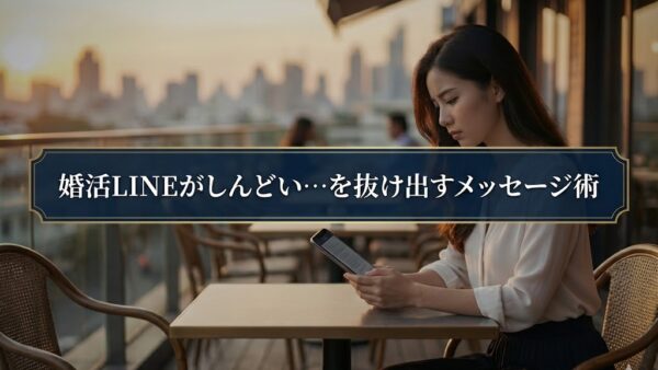 婚活LINEがしんどい…を抜け出すメッセージ術