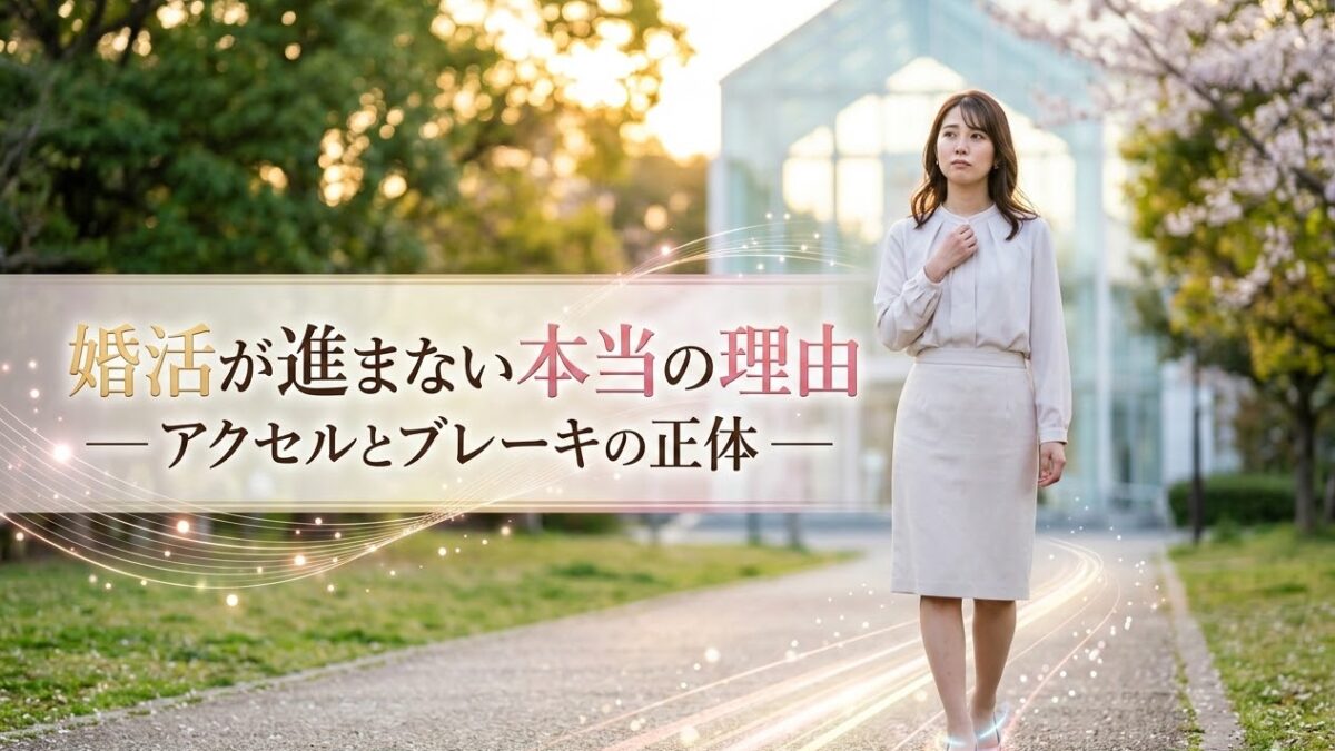 婚活が進まない本当の理由 ― アクセルとブレーキの正体 ―