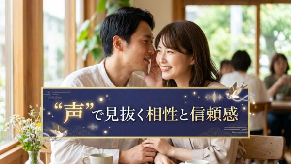 “声”で見抜く相性と信頼感　——婚活で見落としがちな、結婚後の相性を判断するもうひとつのセンサー