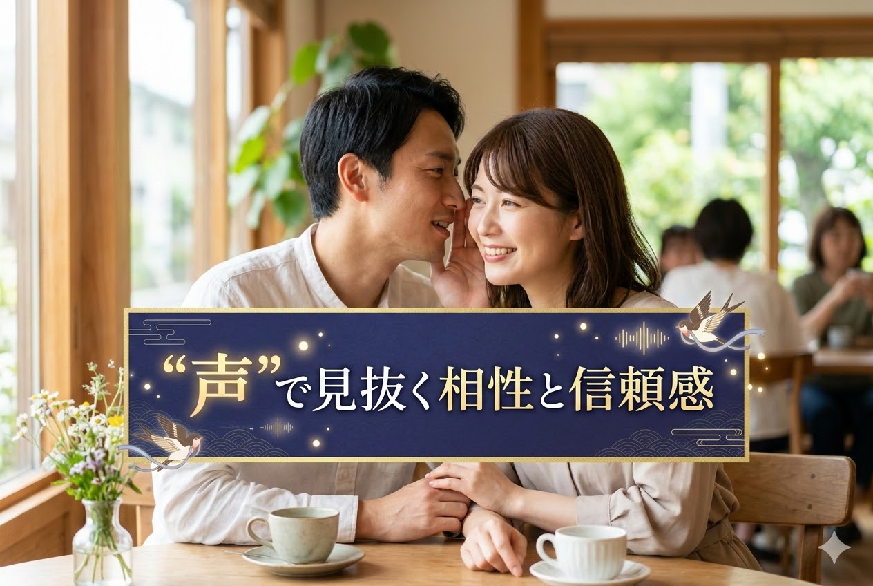 “声”で見抜く相性と信頼感 ——婚活で見落としがちな、結婚後の相性を判断するもうひとつのセンサー