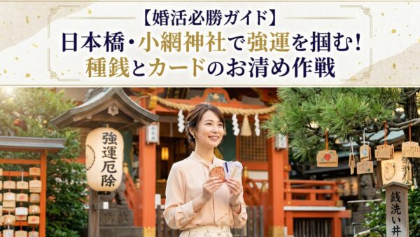 【婚活必勝ガイド】日本橋・小網神社で強運を掴む！種銭とカードのお清め作戦