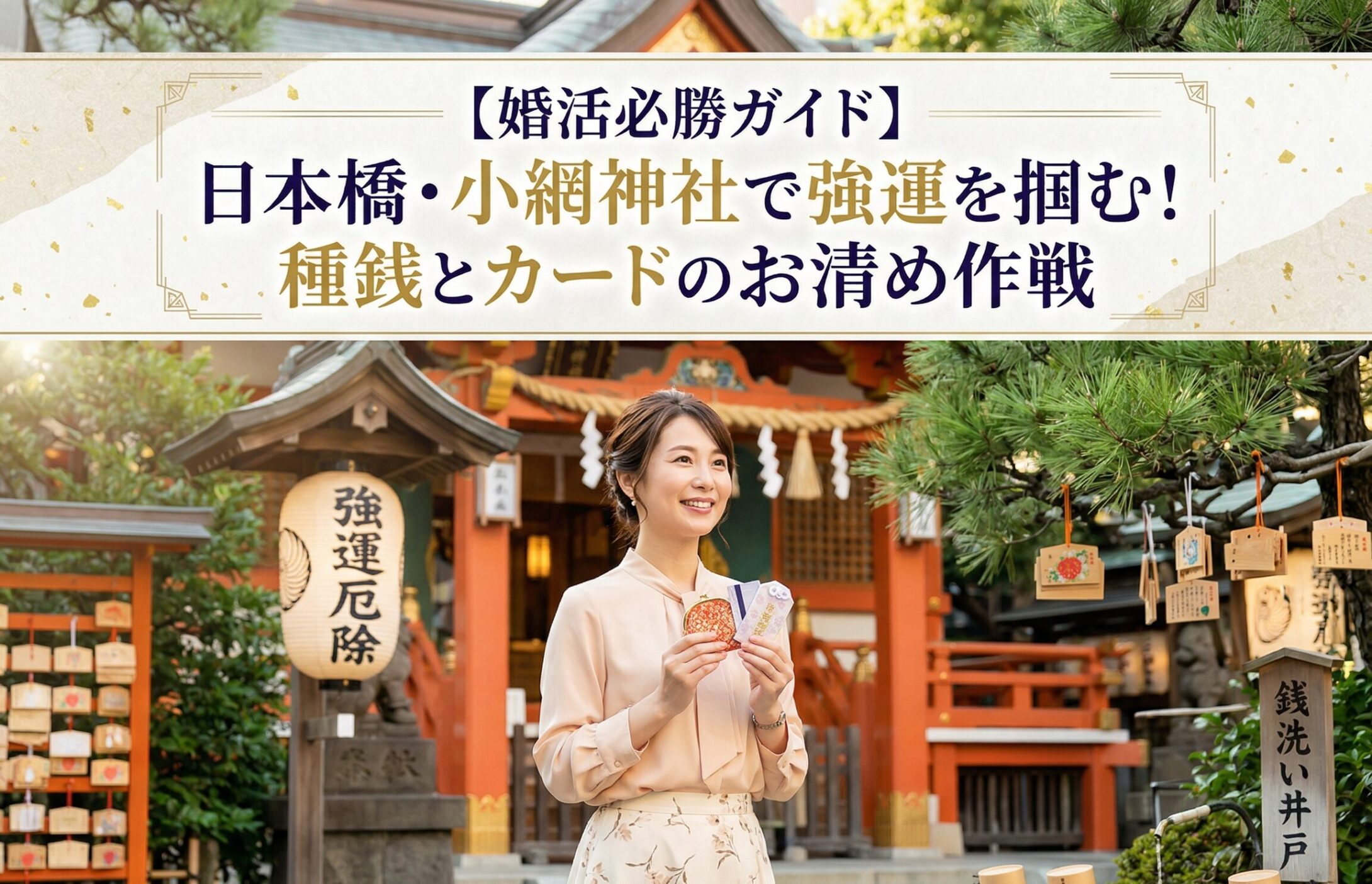 日本橋・小網神社で強運を掴む!種銭とカード