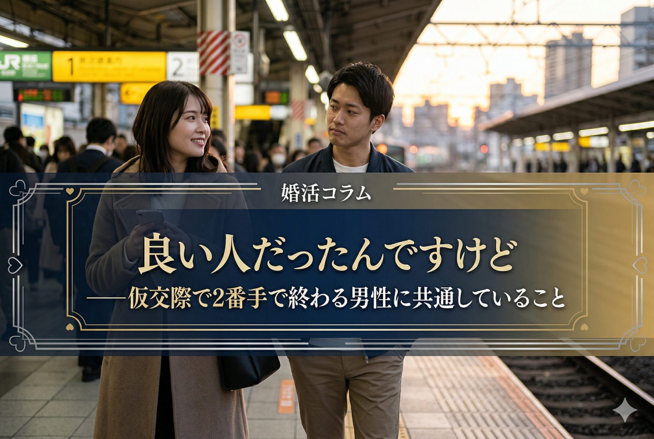 「良い人だったんですけど」──仮交際で2番手で終わる男性に共通していること
