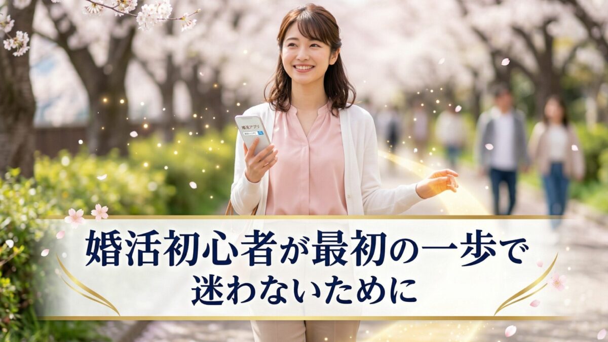婚活初心者が最初の一歩で迷わないために