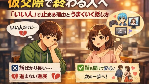 オタク男性が仮交際で止まる理由｜「いい人」で終わる人の共通点