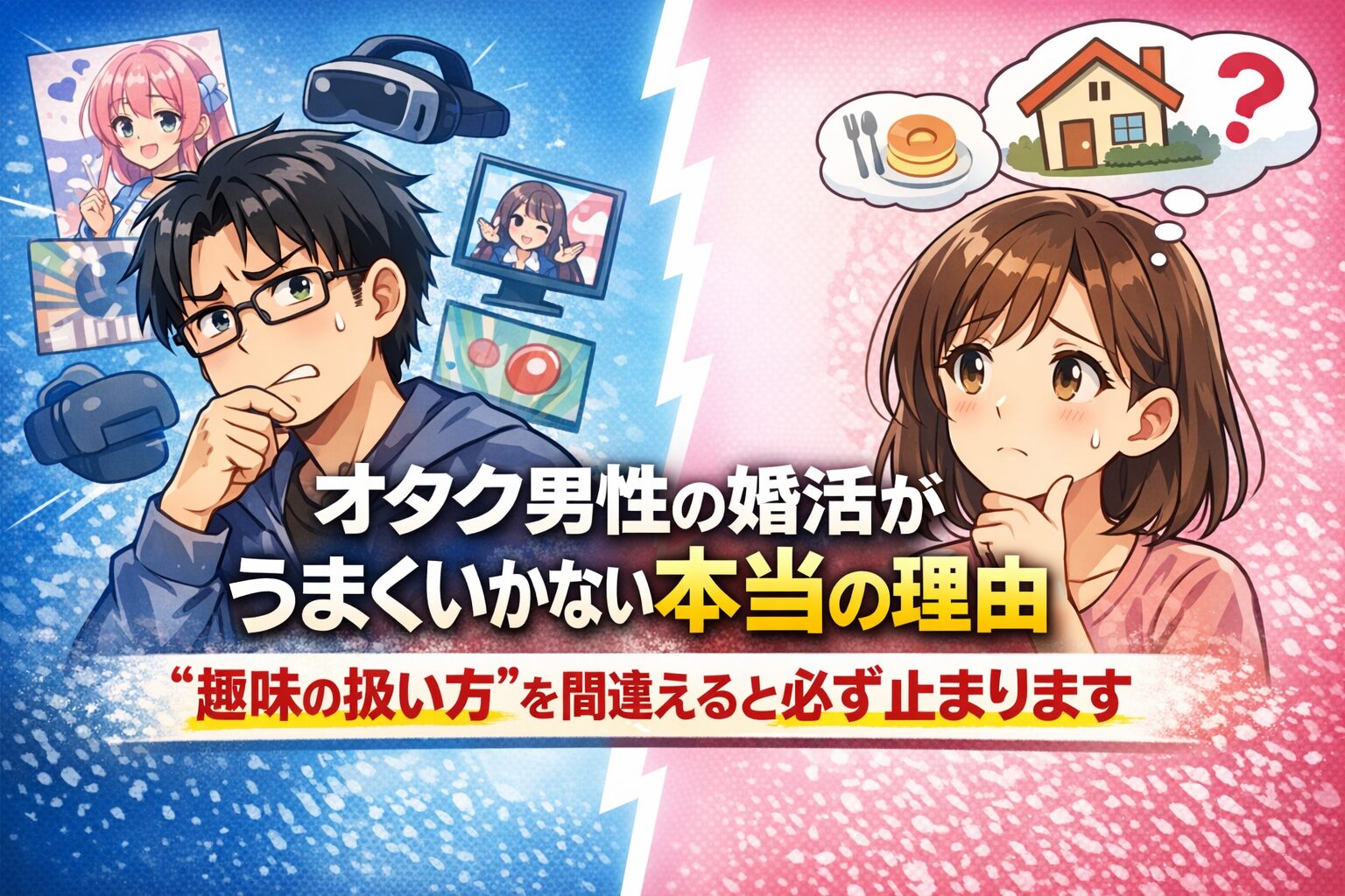 オタク男性の婚活がうまくいかない本当の理由|”趣味の扱い方”を間違えると必ず止まります