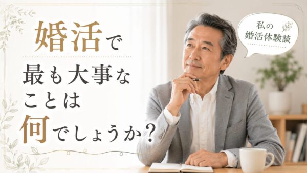 私の婚活体験談～婚活で最も大事なことは何でしょうか？～